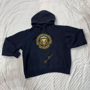 VTG Cedar Sports 44Th Pres Barack Obama Inauguration Hoodie Womans Sz  M